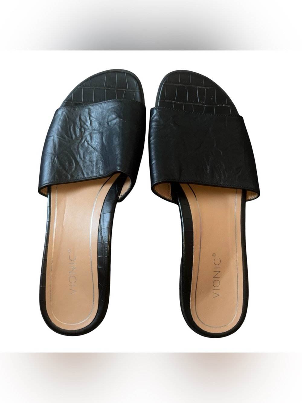 Vionic Women’s Citrine Demi Slide Croc Black Size US 8 Streetwear Minimalist - Picture 2 of 3